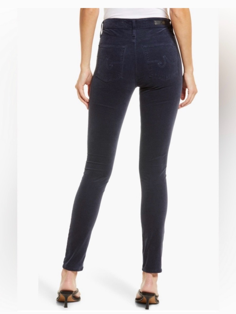 AG Adriano Goldschmied Women's Skinny Jeans velvet in Dark Navy